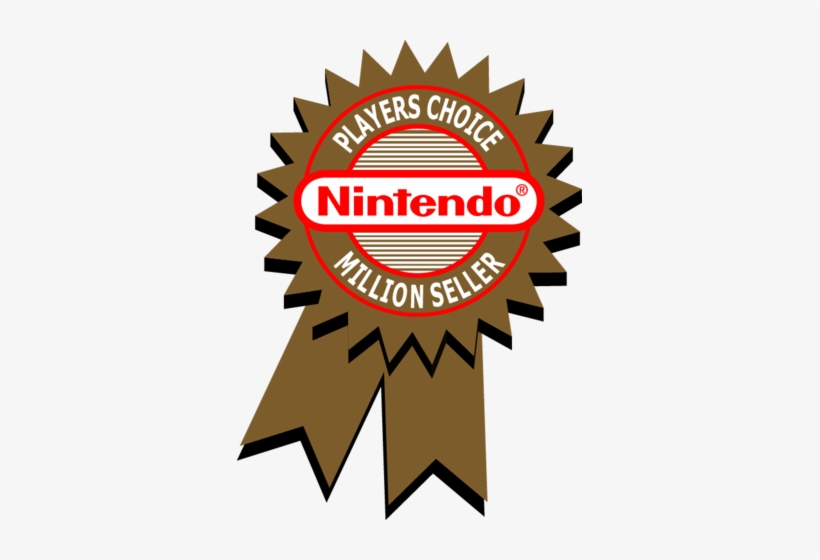 Nintendo Players Choice Million Seller Bagde - Nintendo Players Choice Million Seller, transparent png #3607681