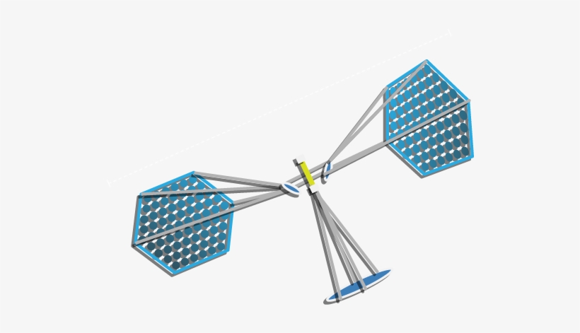 { Microwave Transmitting Solar Satellite } - Space Based Solar Power Satellite, transparent png #3607921
