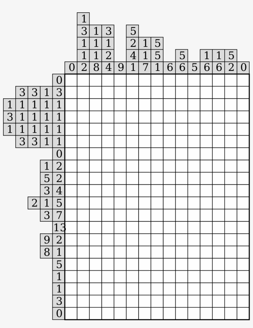 This Free Icons Png Design Of New Year 2017 Nonogram, transparent png #3608131