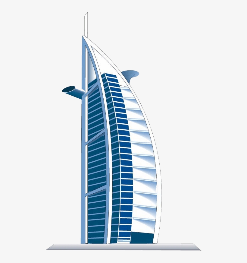Burj Khalifa Hotel Clipart - Burj Al Arab, transparent png #3608163