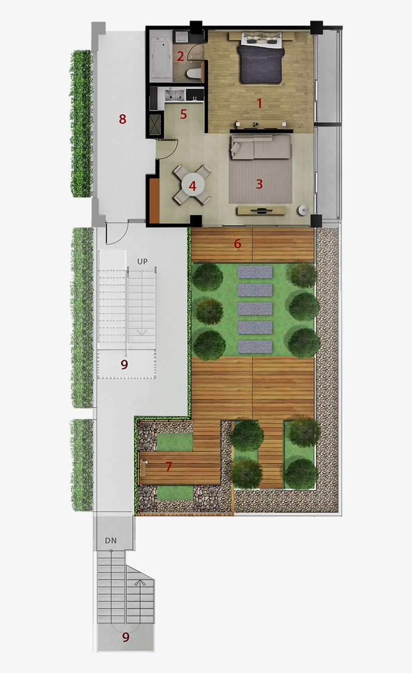 Denah Suite Room Rota Hotel - Floor Plan, transparent png #3608472