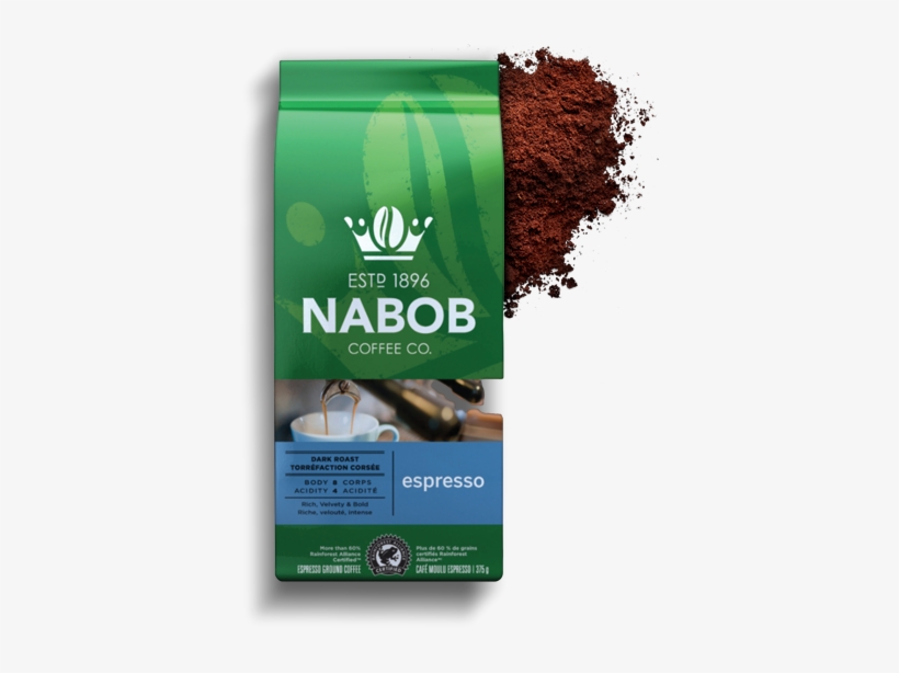 Enjoy The Dark, Smooth, Velvety Brew Of Nabob Espresso - Nabob 1896 Tradition Medium Roast Ground Coffee, transparent png #3609879
