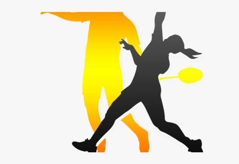 Badminton Clipart Badminton Champion - Women Badminton Vector, transparent png #3609907