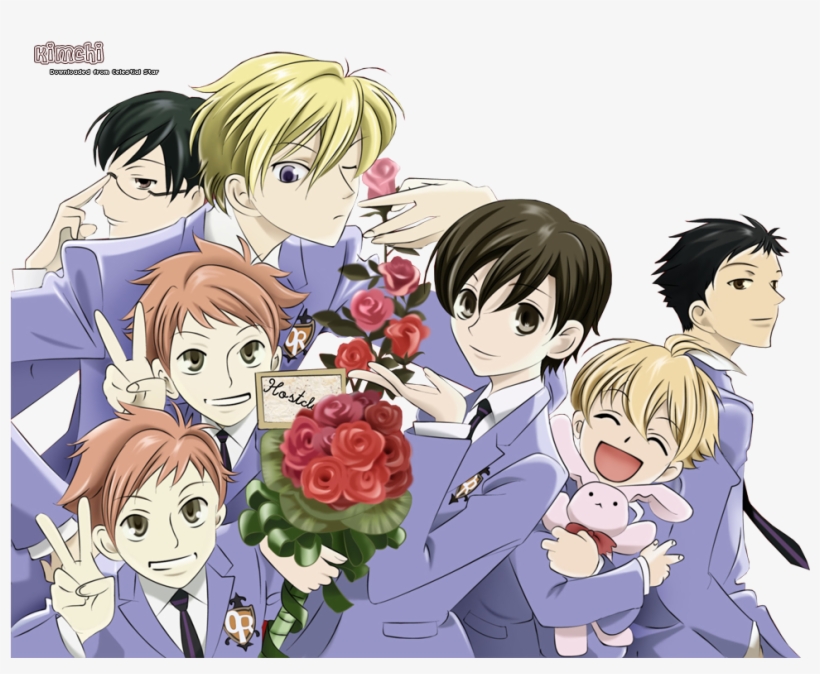 Members - Ouran High School Host Club Jacket Coat Outwear Uniform, transparent png #3609963