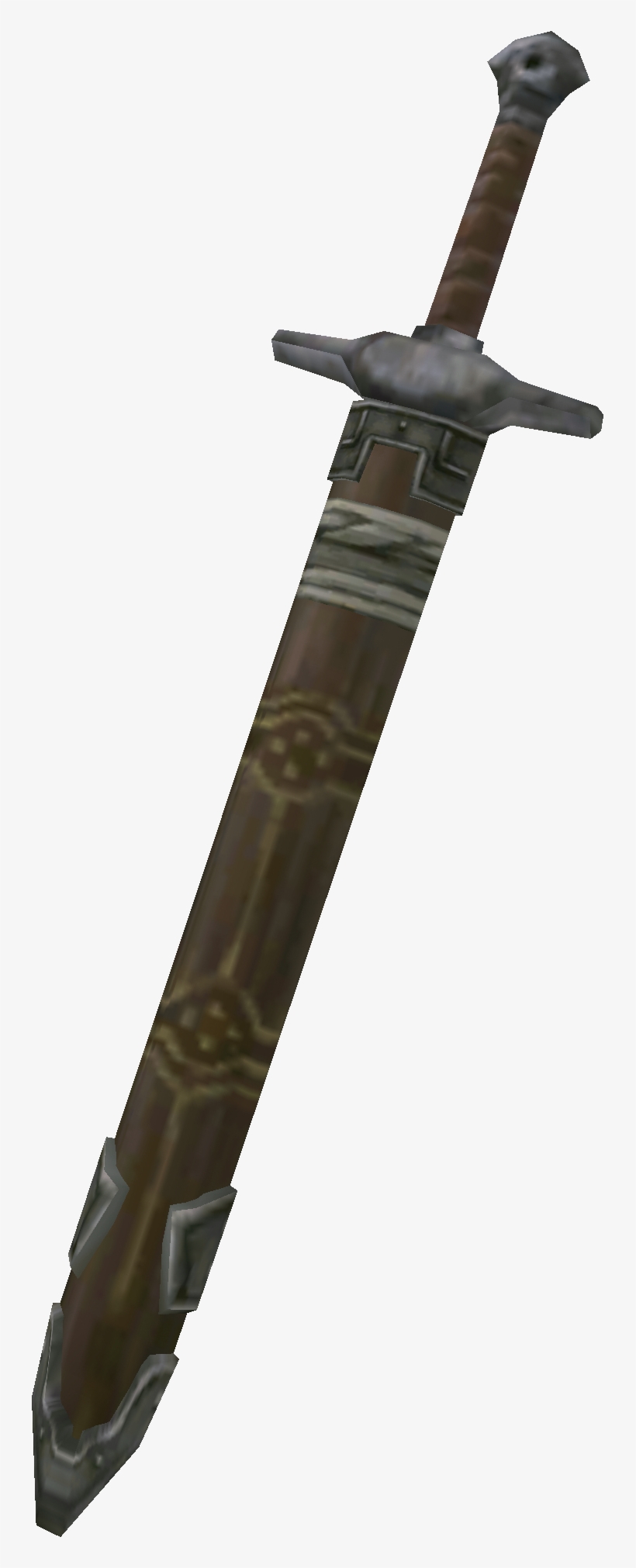 Twilight Princess Ordon Sword Ordon Sword In Its Scabbard - Legend Of Zelda Breath Of The Wild Sword Scabbard, transparent png #3610077