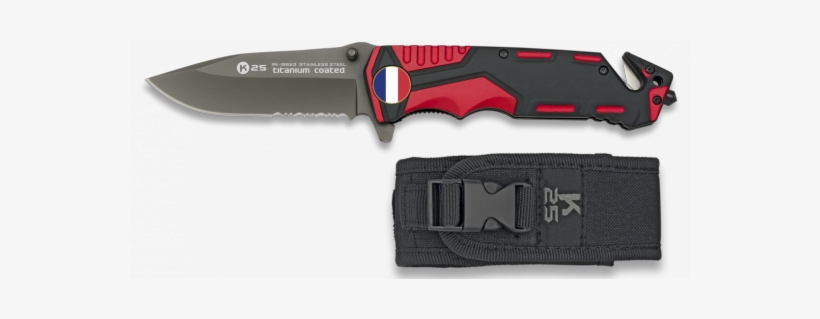 Tactical Pocket Knives - Couteau De Poche K25 19654-a Swat - Noir, transparent png #3610079