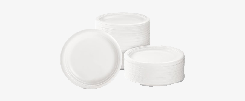 Cups, Plates & Bowls In Various Sizes - Disposable Plastic Plate Png, transparent png #3610587