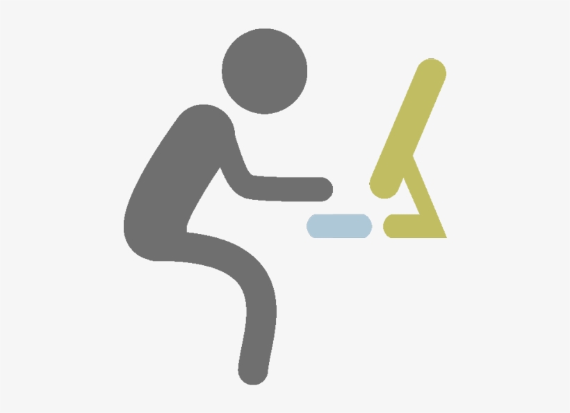 Ui Graphic Gray - Icone De Digitando No Computador, transparent png #3611412