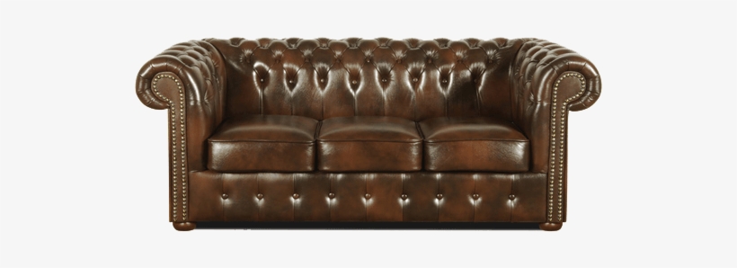 Chesterfield Sofa - Couch, transparent png #3611480