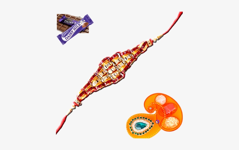 New Designer Diamond Rakhi - Cadbury Dairy Milk Chocolate Bars, 12-count, transparent png #3611852