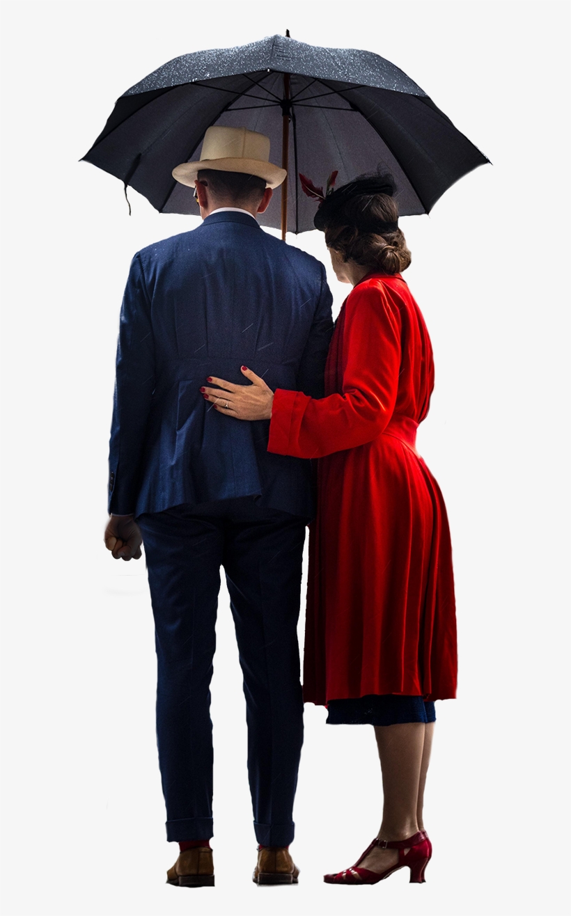 Personcouple Standing Under An Umbrella, transparent png #3612179