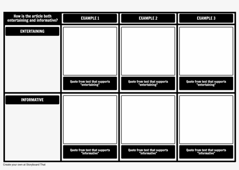 Text Evidence Entertaining Informative - Storyboard, transparent png #3612285