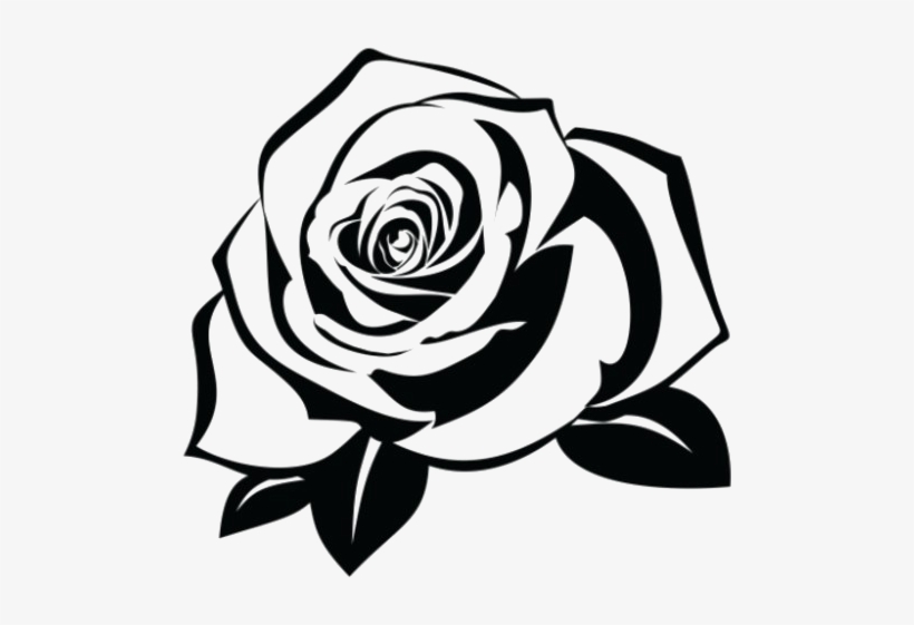 Rose Tattoo Png Pic - Rose Silhouette, transparent png #3612967
