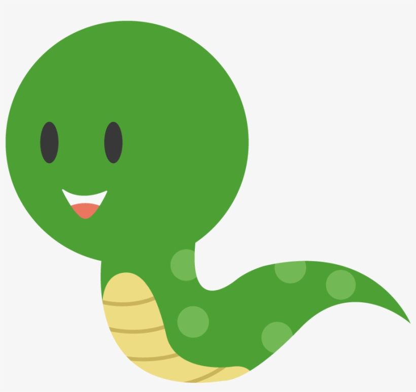 緑色のヘビ A Green Snake - Cartoon, transparent png #3613152