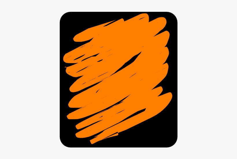 Orange Clip Art - Yellow Crayon Scribble, transparent png #3613175