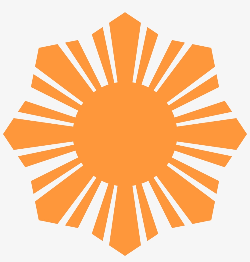 Sun Symbol Orange Picture Free Stock - Sun In Philippine Flag, transparent png #3613294