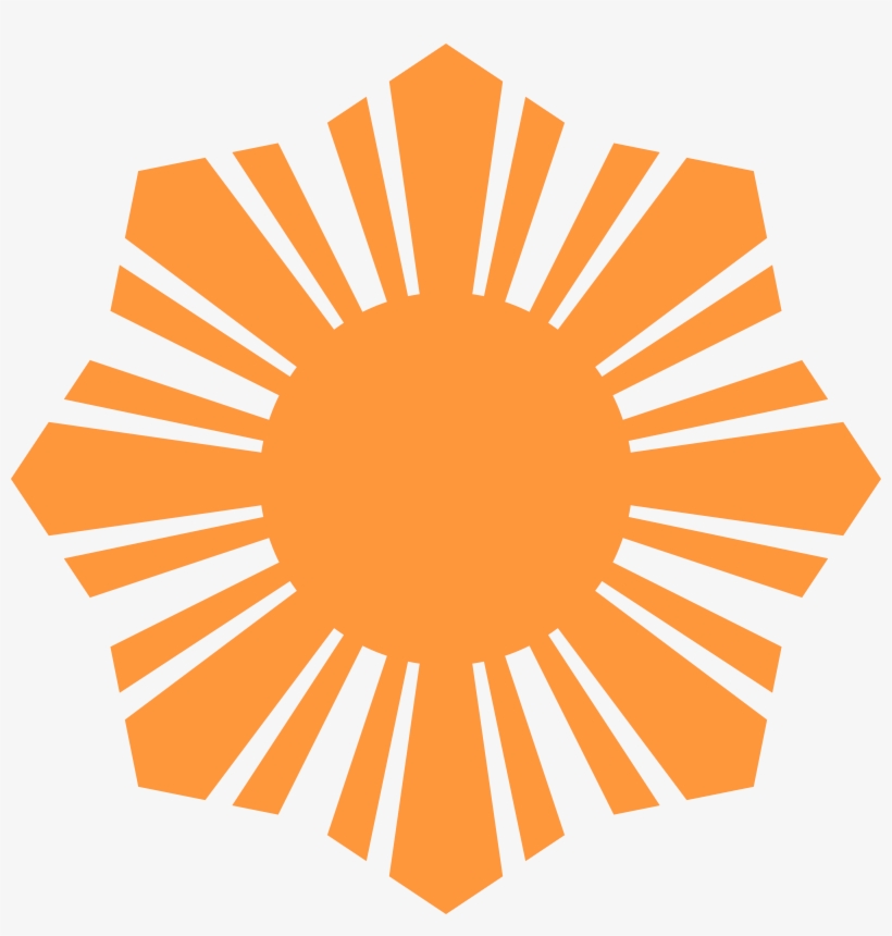 Sun Symbol Orange Picture Free Stock - Sun In Philippine Flag, transparent png #3613294