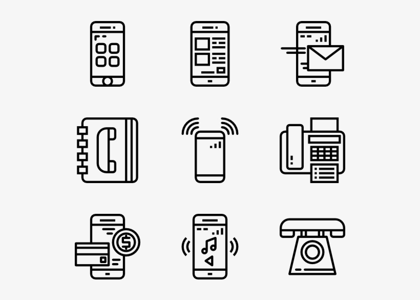 Mobile And Telephone - Programming Language Icon, transparent png #3613343