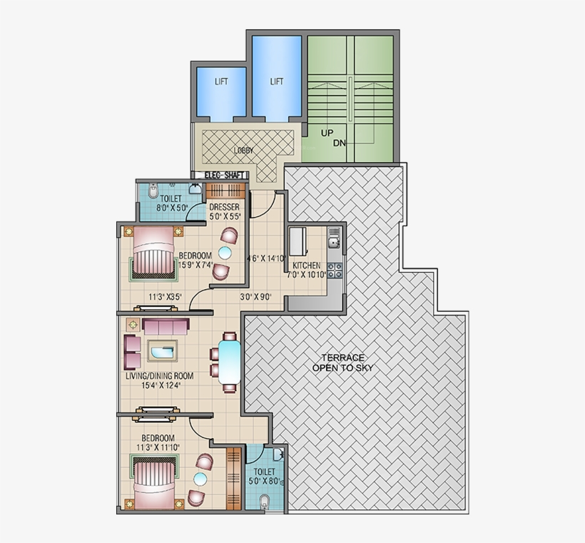 Images For Cluster Plan Of Damji Shamji Mahavir Orion - Apartment, transparent png #3613483