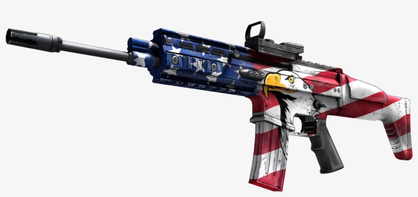 Previous Next - Usa Flag Rifle, transparent png #3613572