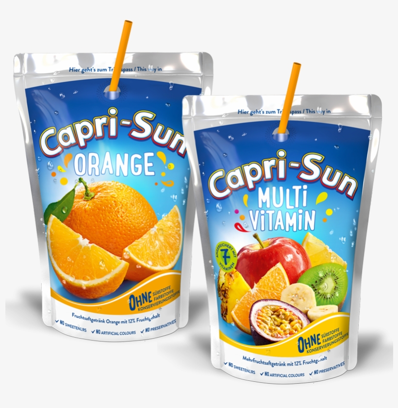 Cold Drinks - Capri Sun Orange, transparent png #3613642