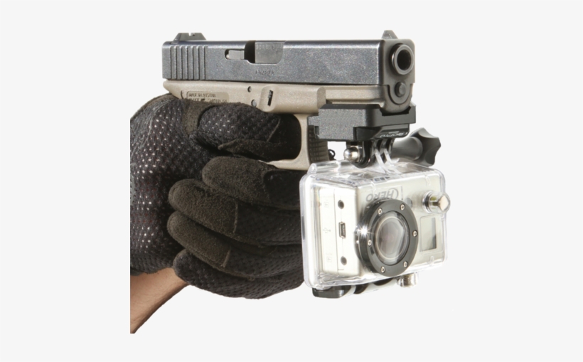 Gopro Hd Hero Pistol Rail Gun Mount - Glock Gopro Mount, transparent png #3613725