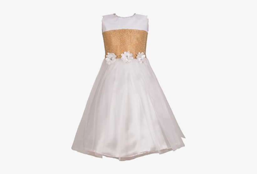 Kids White Frock - Dress, transparent png #3615255