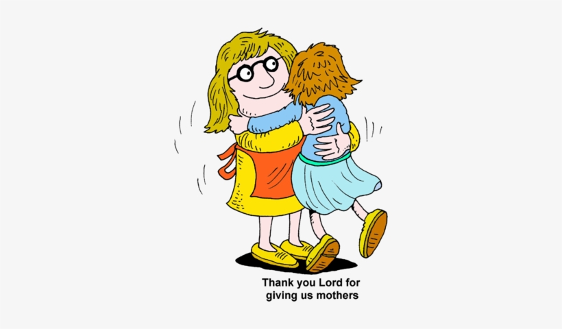 Image Girl Hugging Her Mom Thank You Lord For Giving - Giving Thank You Clipart, transparent png #3616603