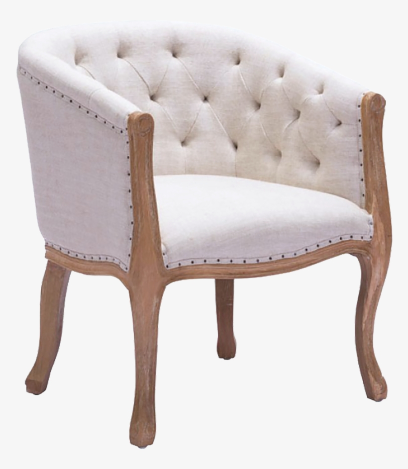Shotwell Natural Linen Chair, transparent png #3617686