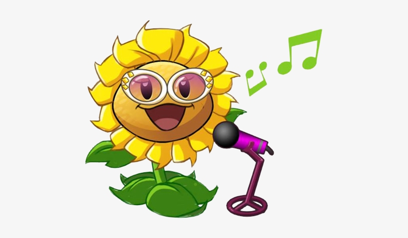 Image Birthsunflower Singing Png Plants Vs Zombies - Singing Sunflower Plants Vs Zombies, transparent png #3618356