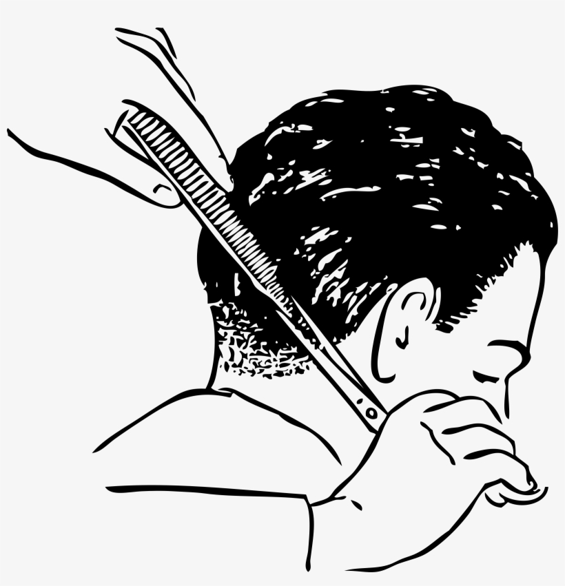Big Image - Hair Cutting Clip Art, transparent png #3618603