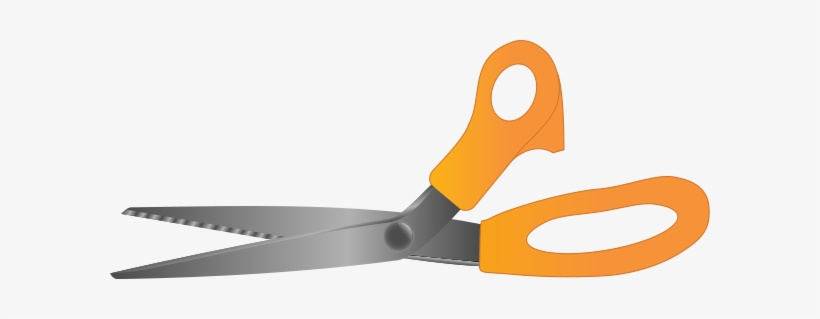 Orange Scissors Clipart Png - Scissors With Blank Background, transparent png #3618676