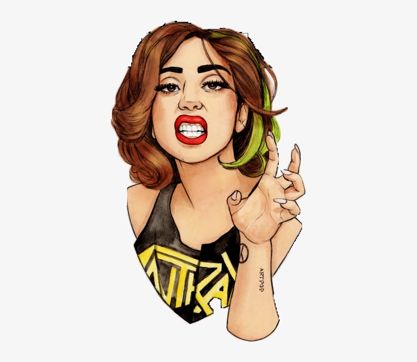 Lady Gaga Png By Iasminutz On Deviantart - Lady Gaga Cartoon Png, transparent png #3618719