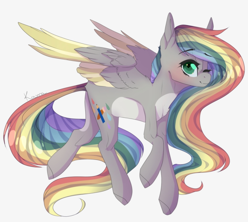 Skimea, Colored Wings, Female, Mare, Multicolored Wings, - Cartoon, transparent png #3620199