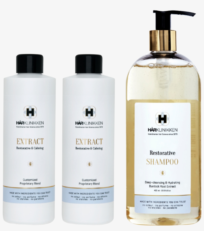 Harklinikken Hair Program - Hårklinikken Restorative Shampoo 400 Ml., transparent png #3620282