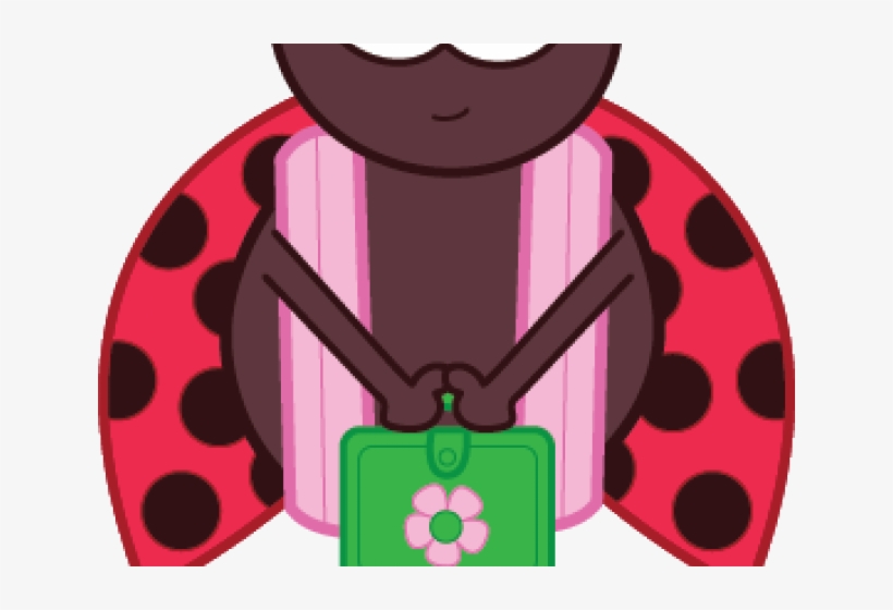 Lady Beetle Clipart School - Ladybug At School Png Clipart, transparent png #3620541