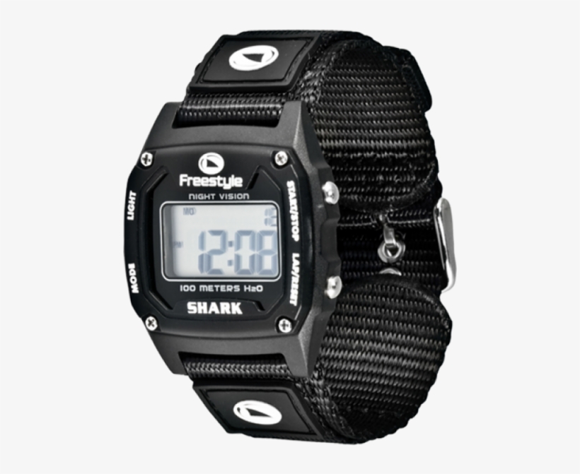 Blk - Shark Classic Mid Watch In Black / Nylon, transparent png #3620633
