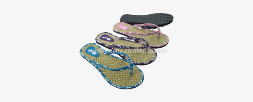New Design Pu Straw Ladies Footwear - Flip-flops, transparent png #3620839