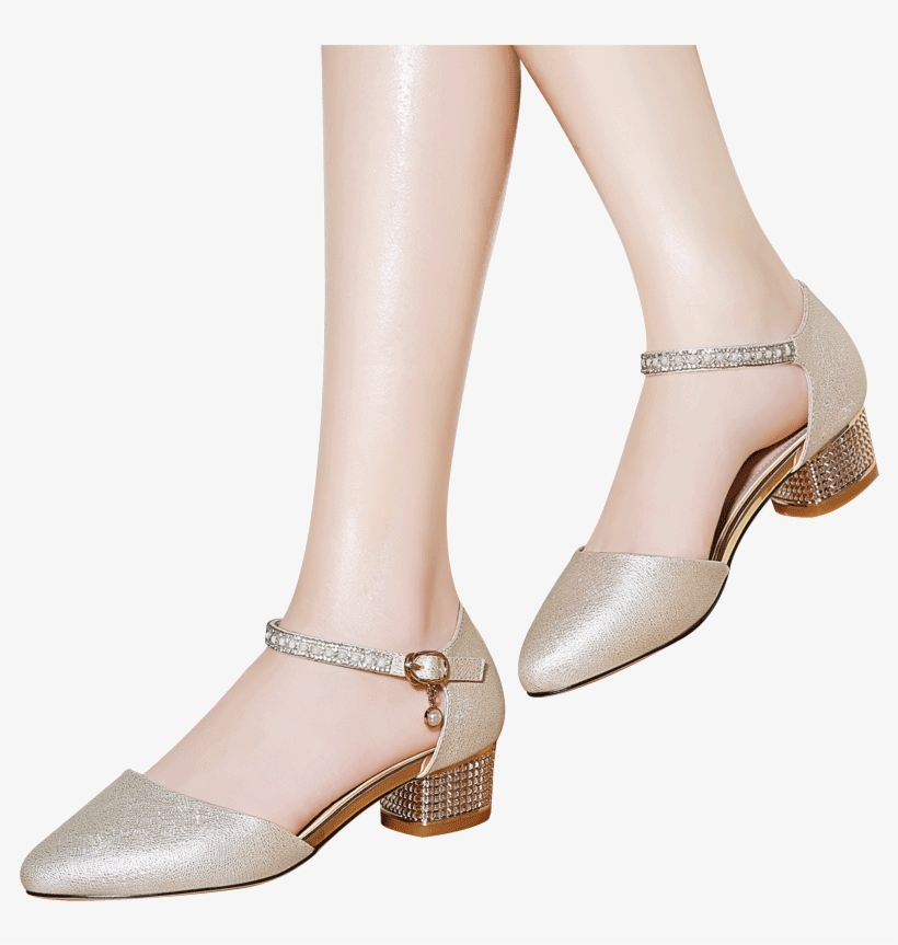 Get Quotations - Girls Womens Ankle Strap Rhinestone Pu Stiletto Sandals, transparent png #3620899