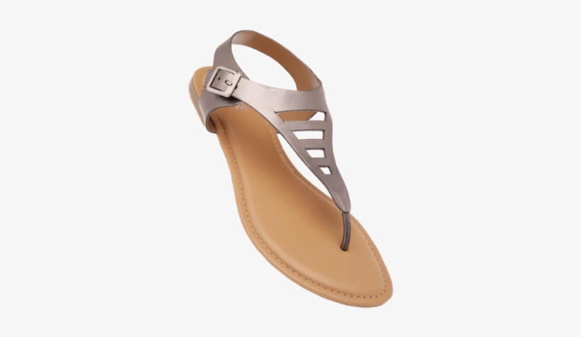Womens Toned Fancy Flat Sandal - Sandal, transparent png #3621003