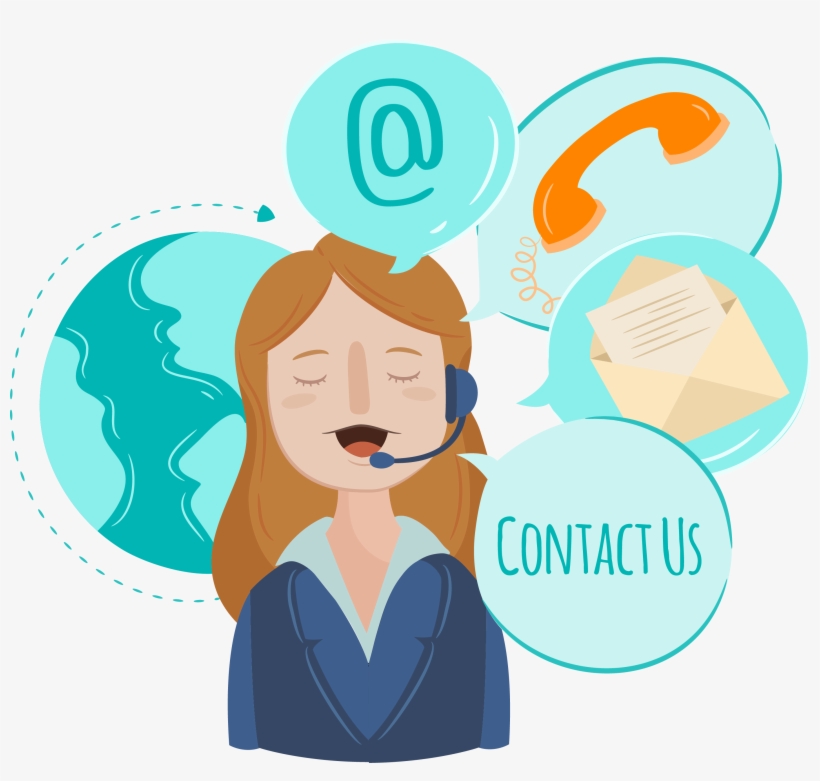 Contact-us - Contact Us Cartoon Png, transparent png #3621302