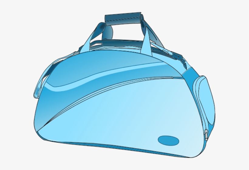 Bag Clipart Blue Bag - Gym Bag Clipart Transparent, transparent png #3621622