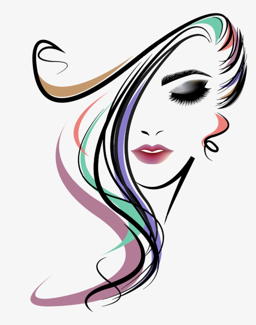 Vector Women Long Hair Style By Checonx On Deviantart - Woman Face Vector Png, transparent png #3621696