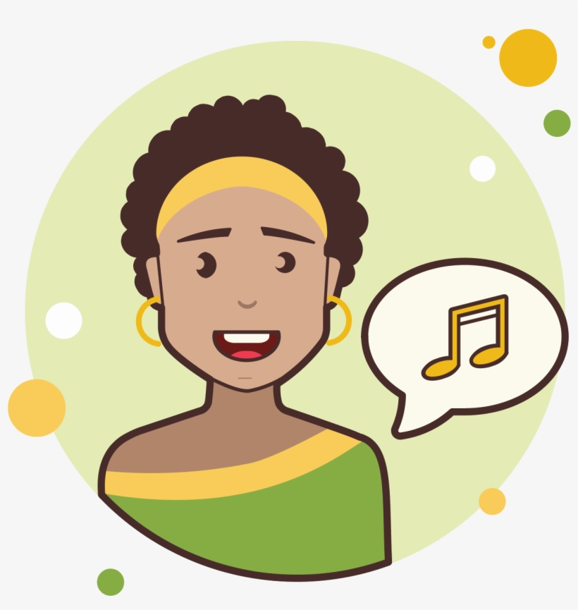 Short Hair Lady Music Icon - Signo De Interrogación Png, transparent png #3621787