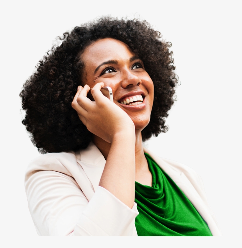 Lady On The Phone Smiling - Business, transparent png #3621840