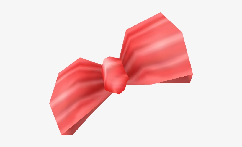 Image Red Hair Bow Striped Toontown Rewritten Wiki - Satin, transparent png #3621960