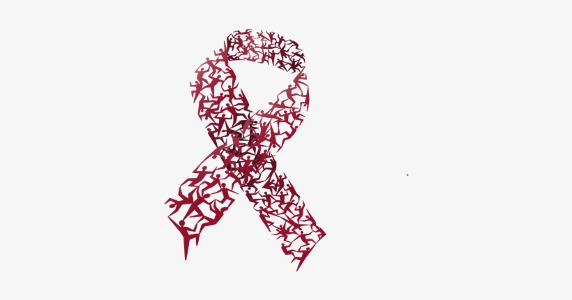 Red Ribbon For World Aids Day Wad - Hiv Red Ribbon Png, transparent png #3622042