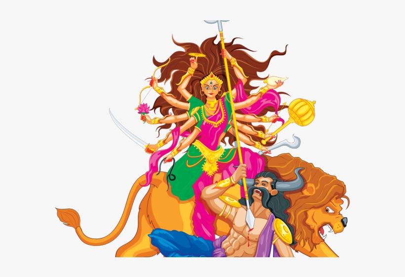 Goddess Durga Maa Png Transparent Images - Top 10 Nav Durga Aartis, transparent png #3622129