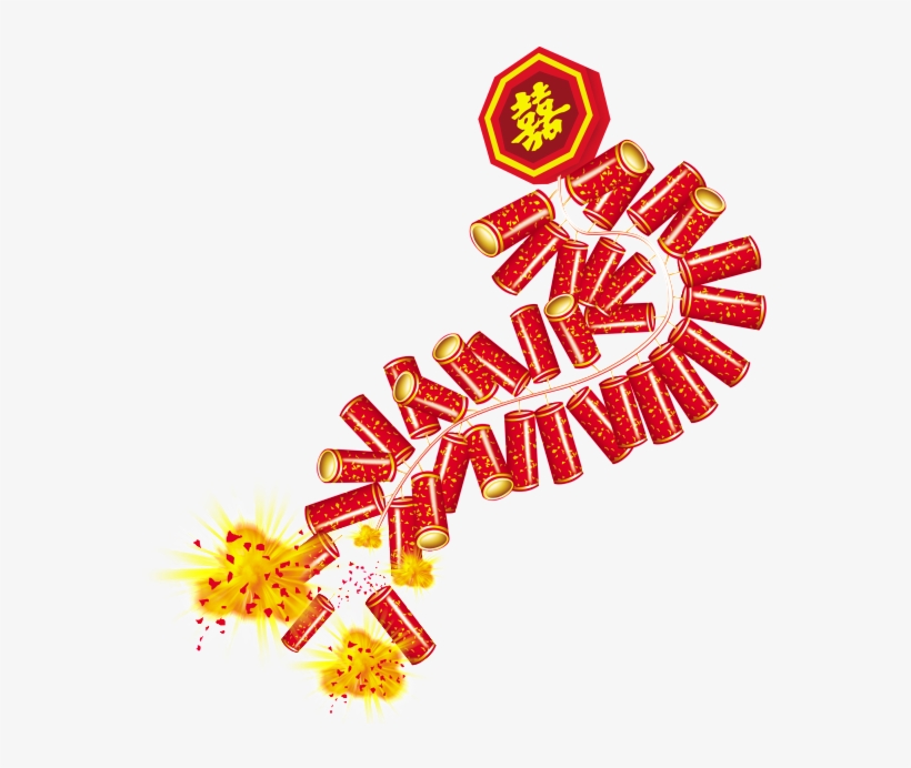 Hand Painted Cartoon Firecracker Decoration Vector - Firecracker, transparent png #3622430