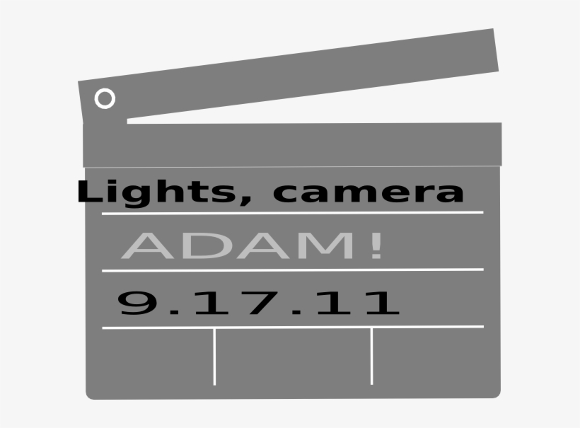 Adam Clapboard Clip Art At Clker - Bjj Revolution Team, transparent png #3622594